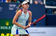 Elena Rybakina in action at the Cincinnati Open (Image via Getty)